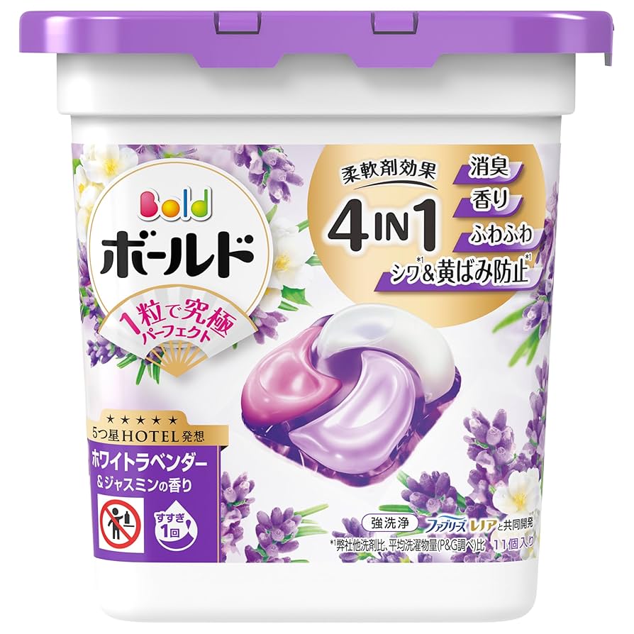 P&G ボールド ジェルボール ホワイトラベンダー&ジャスミンの香 本体と詰替用 519rJS1pB3L._UF350,350_QL50_.jpg